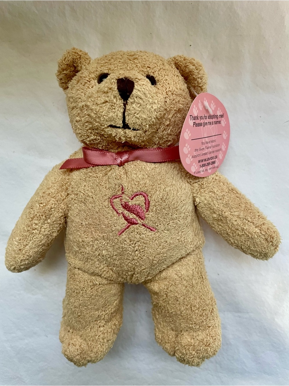 VTG Avon Flame Foundation Breast Cancer Awareness Teddy Bear